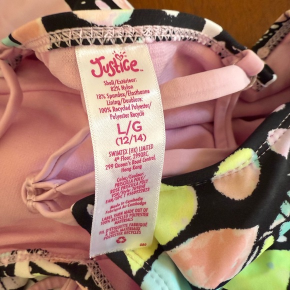 Colorful Ruffled Swimsuit Set - Picture 4 of 4